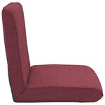 vidaXL Fauteuil de sol ajustable Bordeaux Tissu