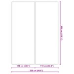 vidaXL Couvre-piscine Rectangulaire Noir PVC 300 x 220 cm Durable