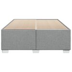 vidaXL Cadre de lit sans matelas gris clair 140x200 cm tissu