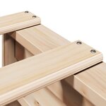 vidaXL Cadre de lit sans matelas 200x200 cm bois massif de pin