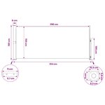 vidaXL Store latéral rétractable 160 x 300 cm Polyester Rectangulaire
