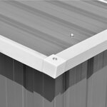 vidaXL Abri de jardin 257x298x178 cm Métal Gris