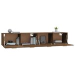 vidaXL Armoires murales 2 Pièces Chêne marron 100x36 5x35 cm