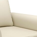 vidaXL Fauteuil Crème 60 cm Similicuir