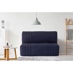 Banquette BZ - Tissu 100  Coton bleu foncé - Couchage 140 x 190 cm