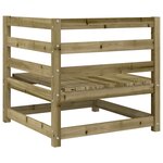 vidaXL Canapés d'angle de jardin 2 Pièces 70x70x67cm bois de pin imprégné