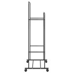 vidaXL Porte-vêtements Uni Noir 80 x 53 x 156 cm