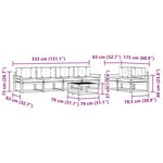 vidaXL Ensemble de canapés d'extérieur 6 pc Blanc et gris clair