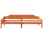 vidaXL Cadre de lit sans matelas cire marron 90x200 cm bois pin massif