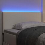 vidaXL Tête de lit LED avec des lumières à LED Crème 100 cm Polyester