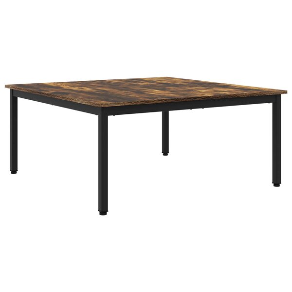 vidaXL Table basse Chêne Fumé 100 x 100 x 45 cm Bois d'ingénierie