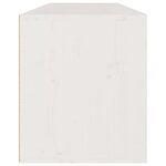 vidaXL Meubles TV 3 Pièces Blanc Bois massif de pin
