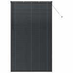 vidaXL Store de Fenêtre avec des rideaux Noir Aluminium
