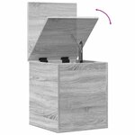 vidaXL Boîte de rangement sonoma gris 40x42x46 cm bois d'ingénierie