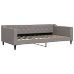 vidaXL Lit de jour avec lit gigogne taupe 100x200 cm tissu