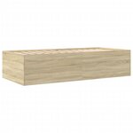 vidaXL Lit de jour avec tiroirs sans matelas chêne sonoma 90x200 cm