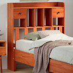 vidaXL Tête de lit avec rangement cire marron 90 cm bois massif de pin
