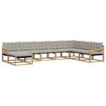 vidaXL Ensemble de canapés d'extérieur 8 pc Bois d'Acacia Massif