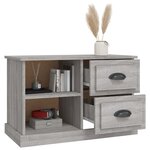 vidaXL Meuble TV sonoma gris 73x35 5x47 5 cm bois d'ingénierie