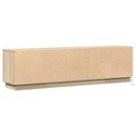 meuble TV vidaXL avec LED Chêne Sonoma 180x38x49 cm Bois d'ingénierie