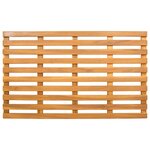 vidaXL Tapis de bain Uni Marron 100 x 53 cm bois