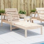 vidaXL Chaise longue 199 5x62x55 cm bois massif de pin