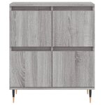 vidaXL Buffet Sonoma gris 60x35x70 cm Bois d'ingénierie