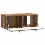 vidaXL Meuble TV mural Bois ancien 78 5 x 41 x 30 cm Bois d'ingénierie