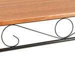 Vidaxl table de salle à manger marron 120 x 70 x 75 cm mdf