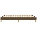 vidaXL Cadre de lit Marron foncé 140x200 cm Tissu
