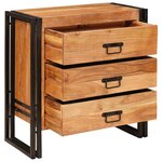 vidaXL Buffet avec tiroir Marron 66 x 33 x 70 cm Bois d'acacia massif