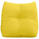 vidaXL Coussin de Dos Jaune clair 45 x 24 x 50 cm tissu