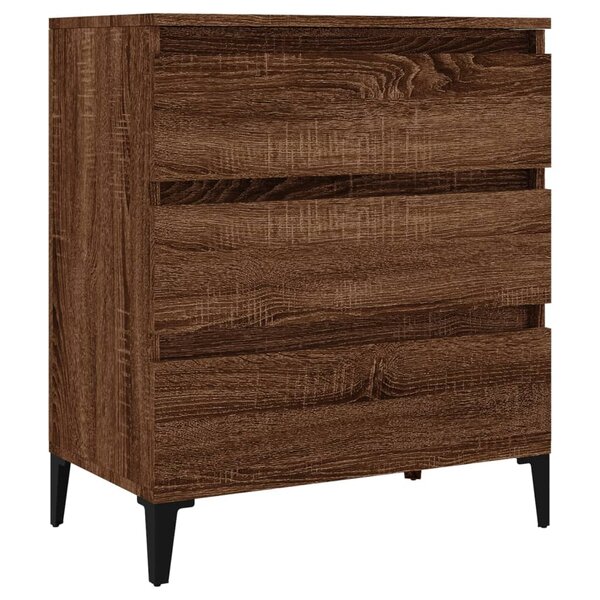 vidaXL Buffet Chêne marron 60x35x70 cm Bois d'ingénierie
