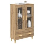 vidaXL Haut Armoire Chêne artisanal 70 x 31 x 115 cm Bois d'ingénierie