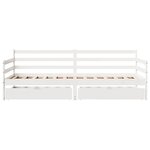 vidaXL Lit de jour avec tiroirs sans matelas 80x200 cm bois massif