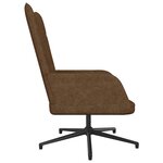 Vidaxl chaise de relaxation marron tissu