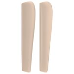 vidaXL Tête de lit avec oreilles Cappuccino 203x23x118/128 cm
