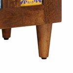 vidaXL Buffet Noyer 60 x 33 x 75 cm Bois de mangue massif