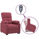 vidaXL Fauteuil Rouge bordeaux Tissu