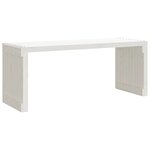 vidaXL Banc de jardin extensible blanc 212 5x40 5x45cm bois massif pin