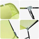 vidaXL Chaise longue pliante 2 Pièces Vert 182 x 55 x 85 5 cm Textilène