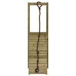 vidaXL Maisonnette de jeu avec mur d'escalade bois de pin imprégné