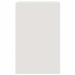 vidaXL Table de chevet blanc 34 5x39x62 cm acier