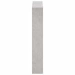 vidaXL Armoire à chaussures miroir 3 niveaux Gris béton 63x17x102 5 cm
