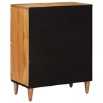 vidaXL Buffet avec porte Naturel 60 x 33 x 75 cm Bois de mangue massif