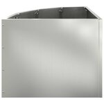 vidaXL Jardinière d'Angle Argent 45 x 45 x 35 cm Acier galvanisé