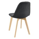 Lot de 4 chaises de salle à manger 86 x 53 x 47 cm noir 03_0006772