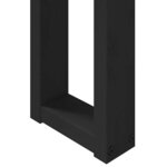 vidaXL Table console NOAIN pieds en forme de U 120x30x75 cm massif pin