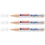 Marqueur Acrylique 5100 Beige chaud Pointe Moyenne 2-3 mm x 3 EDDING