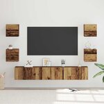 vidaXL Ensemble meuble TV 7 Pièces Bois ancien 60 x 30 x 30 cm